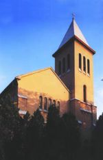 Leírás: Budapest - Sashalom Krisztus Király plébániatemplom