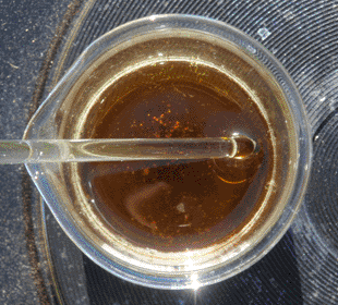 Oil after initial heating