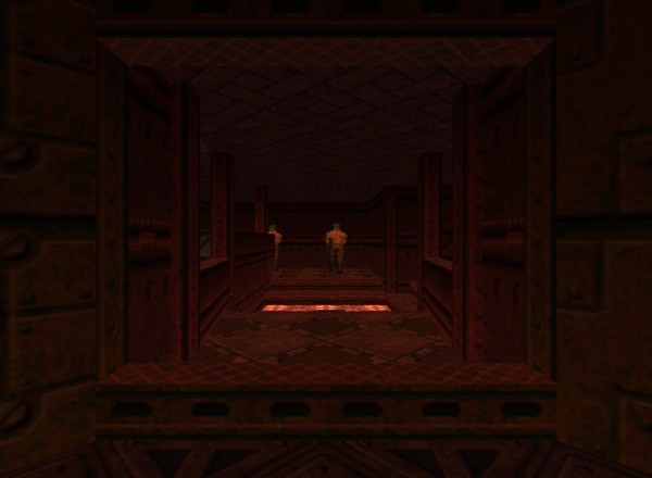 Doom 64 level image: First-person view (FPV)