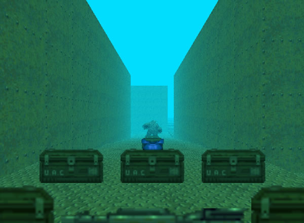 Doom 64 level image: First-person view (FPV)