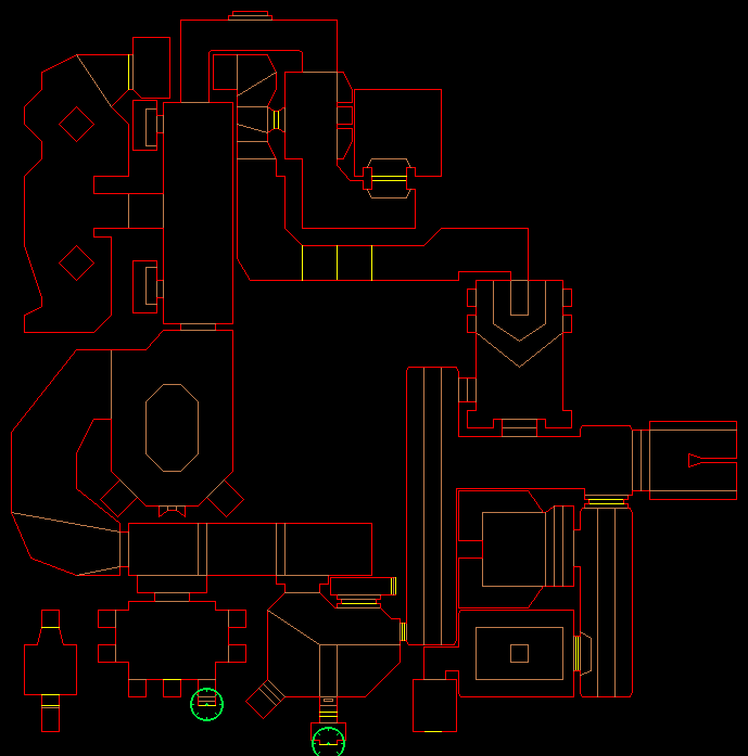 PlayStation Doom level 15, SPAWNING VATS: Exit(s)
