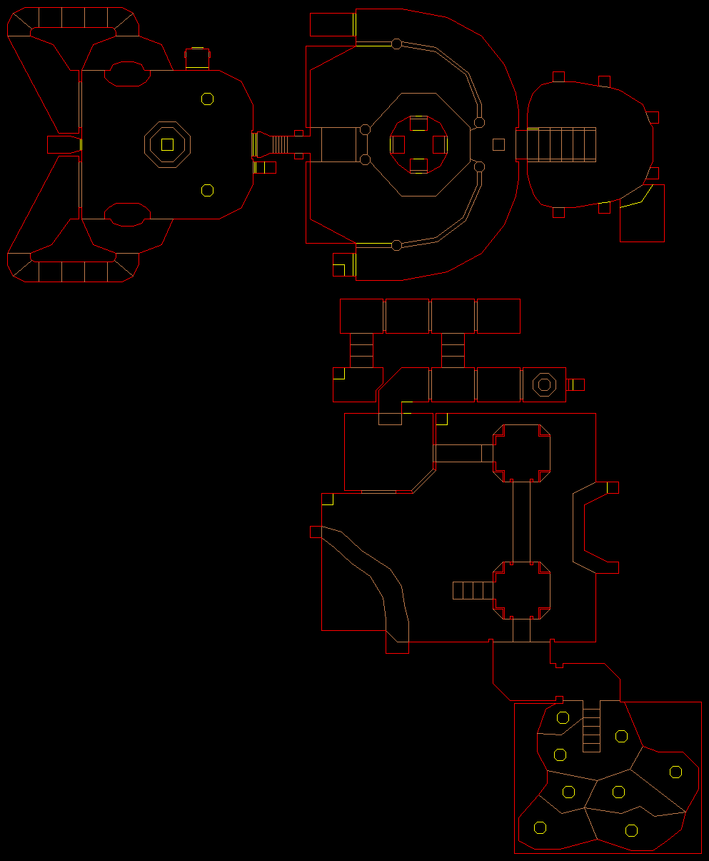 PlayStation Doom level 28, UNTO THE CRUEL: Level map